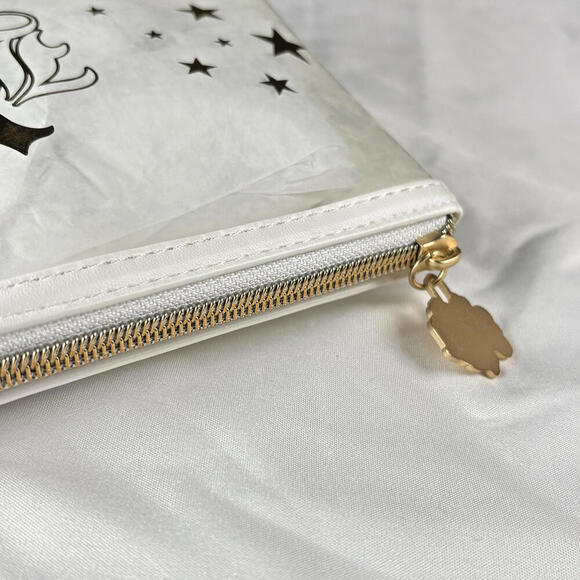 KAT VON D Clear Gold Makeup Cosmetic Pouch Bag NEW - Picture 3 of 4